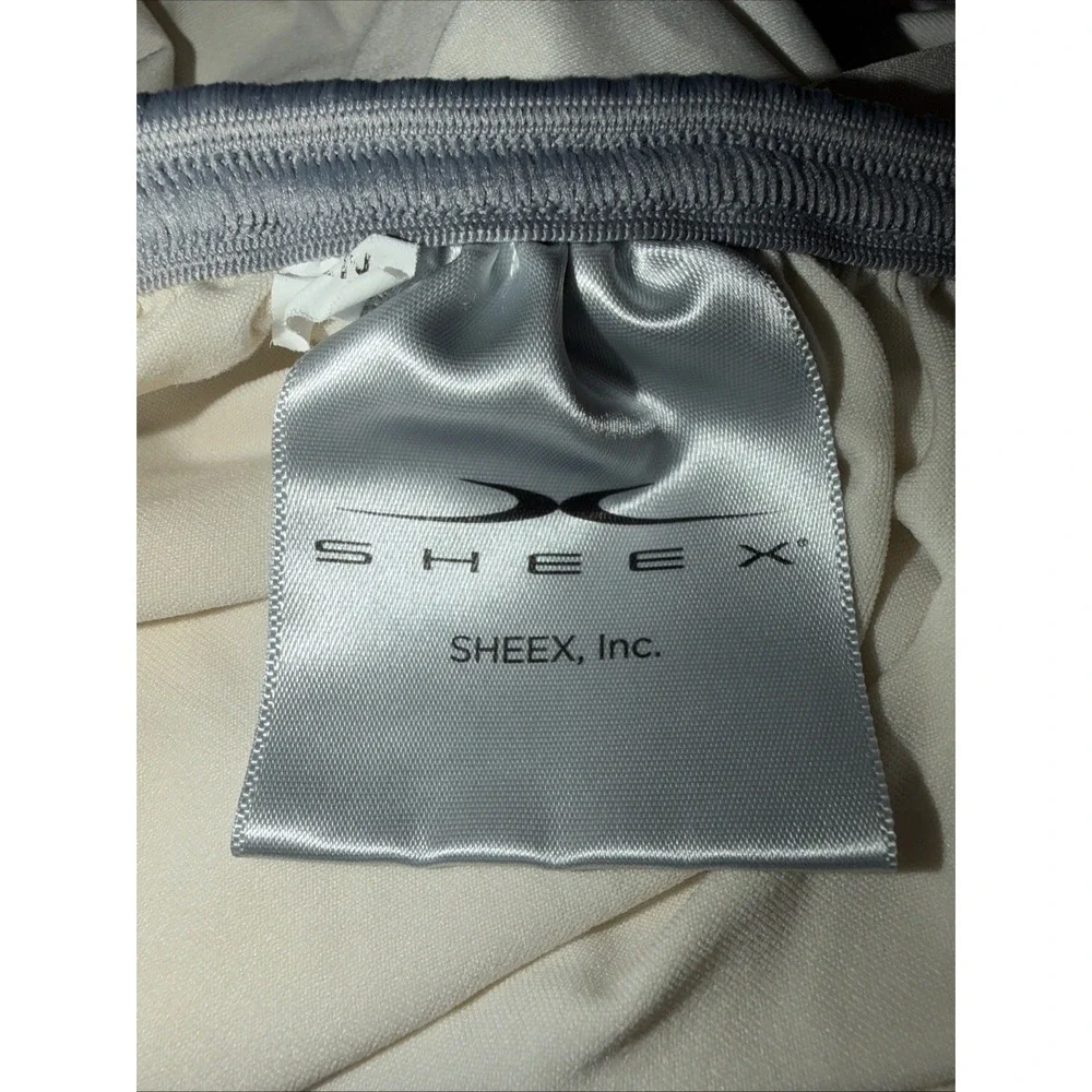 Sheex Performance Fabric Sheet Set (Flat, Fitted) KING Ivory Stretchy Luxury